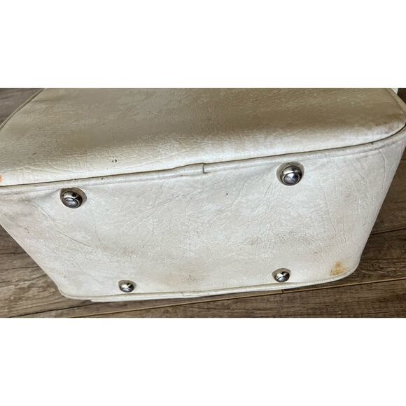 Vintage Samsonite Weekender 60s 70s Mod Mid-Century Women's Tote Bag Structured - Picture 4 of 6
